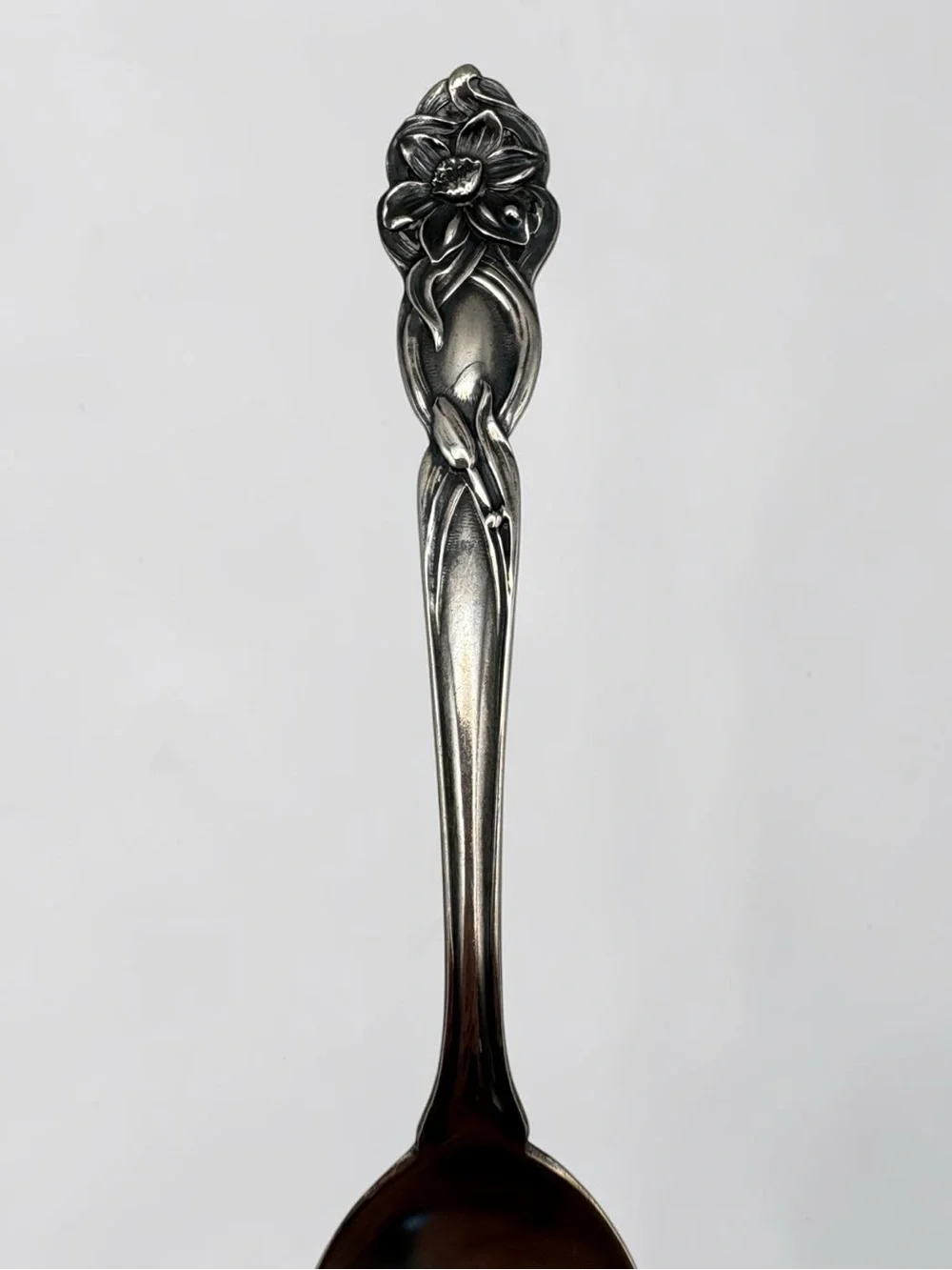 Antique Narcissus by Fessenden Sterling Silver 925 Spoon 5 7/8” Demitasse Floral